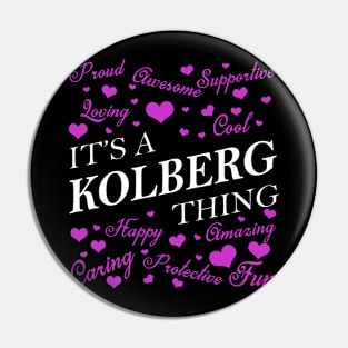 It's a KOLBERG Thing Pin