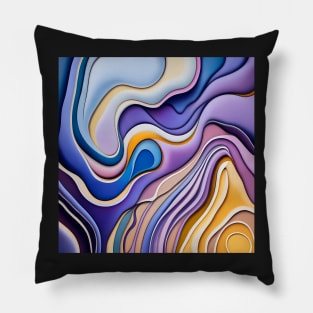 Abstract fluid art Pillow