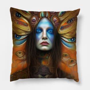 Stunning Visionary Art - Shamanism Spiritual Seeker of Visions Pillow