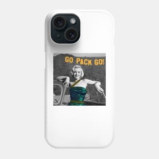 Marilyn at the Go Pack Go! Sign in Hollywood Phone Case