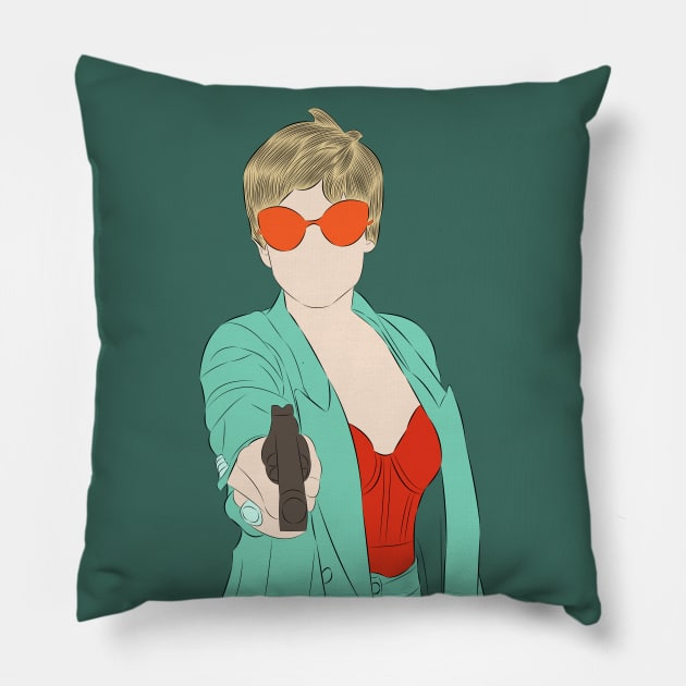 Zulema Zahir - Vis A Vis Pillow by LiLian-Kaff