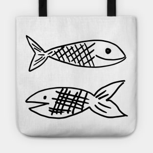 Retro Fish Design Tote