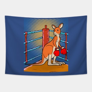 Boxing Glove Boxing Kangaroo Fighting Tapestry