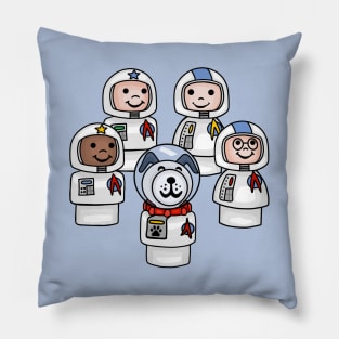 Little Astronauts and Space Dog Pillow