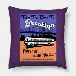 Take The Bus To Brooklyn (1) Pillow