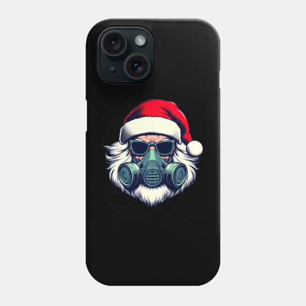 gas mask war santa Phone Case by Anthony88