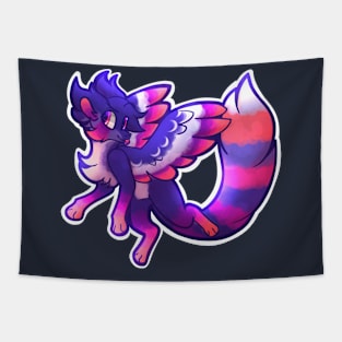 Neon Ring-tail Tapestry