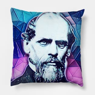 John A. Roebling Snowy Portrait | John A. Roebling Artwork 10 Pillow