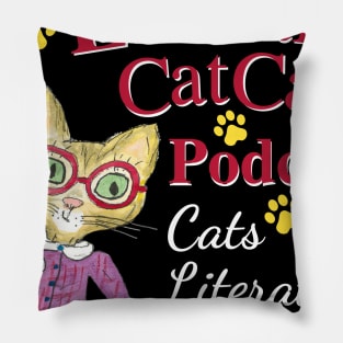 The Literary Catcast Podcast Pillow