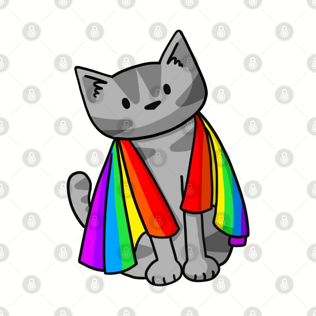 Rainbow Kitty by Doodlecats 