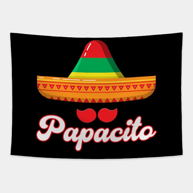 Papacito Mexican Cinco De Mayo Tapestry by Toeffishirts