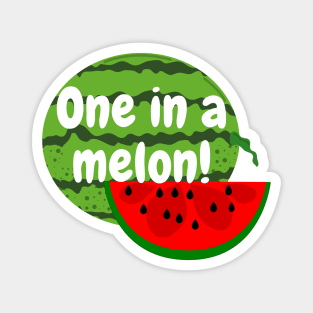 One in a Melon Watermelon Magnet