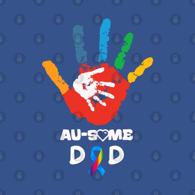 AUTISM AWESOME DAD by Lolane