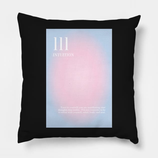 Angel Number 111 Pillow by mystikwhale