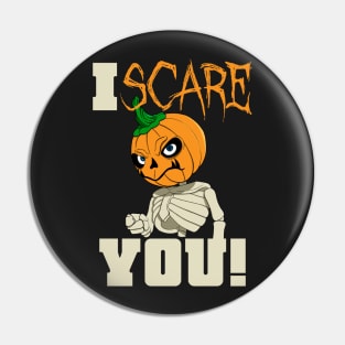 Halloween - I Scare You with Eddie the spooky Skeleton Pin