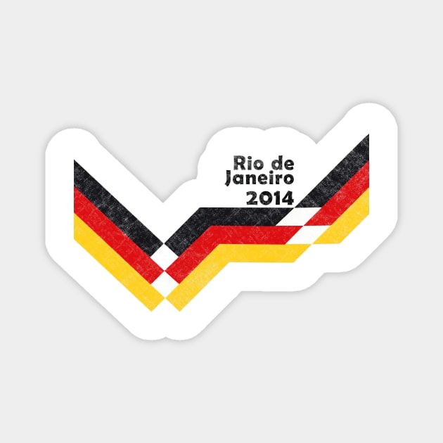 RETRO MEISTER - RIO DE JANEIRO 2014 Magnet by ShamSahid