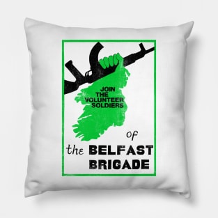 Belfast Brigade  - Provo Poster Design Pillow