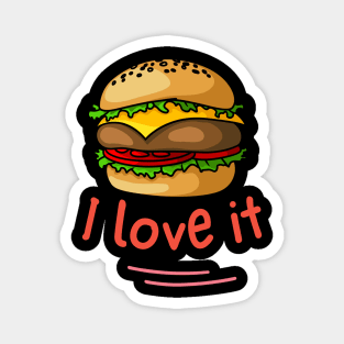 i love fast food Magnet