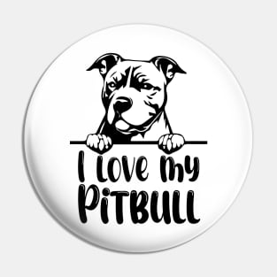 Pitbull Dog Lover Pin