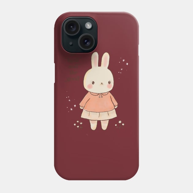 Bunny Be Kind Phone Case by The Mindful Maestra