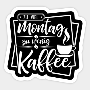 Kaffee Lustig Stickers Teepublic