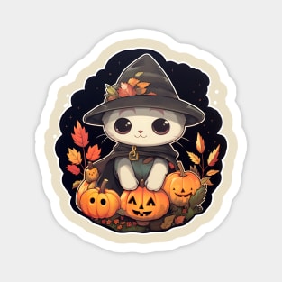 Halloween Kitten Magnet