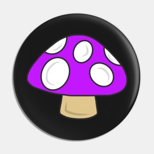 Cute Purple Mushroom Pin