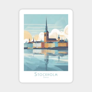 Serene Stockholm Reflection Magnet