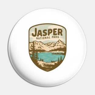 Jasper National Park Vintage Retro Pin