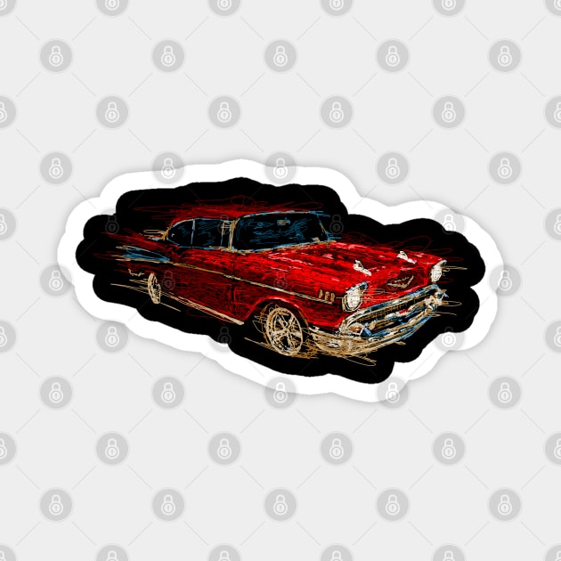 Classic Car-1 Magnet by pinokio