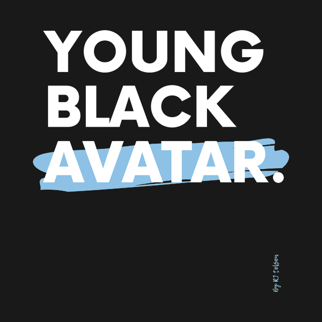 Young Black Avatar (Version V) by RJ Tolson's Merch Store