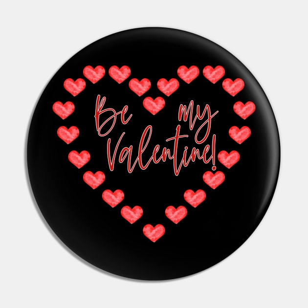 Be my Valentine Pin by victoriazavyalova_art