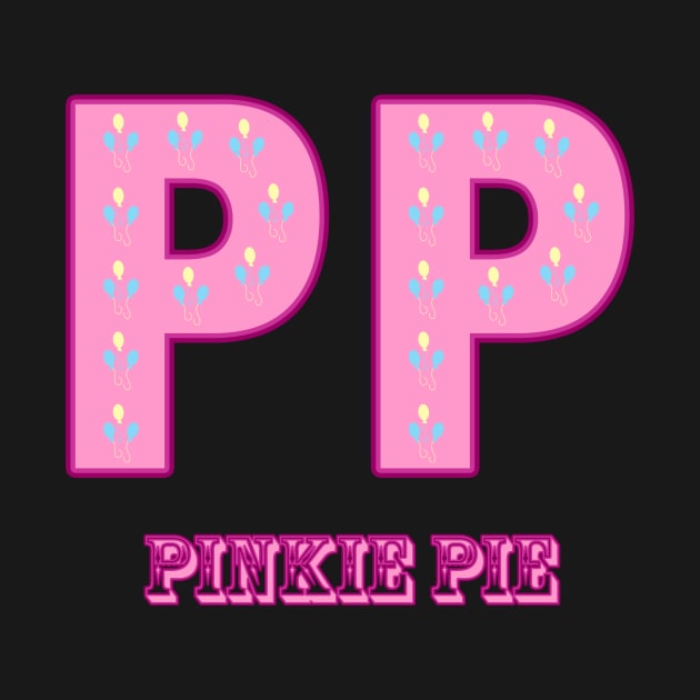 My little Pony - Pinkie Pie Initials by ariados4711