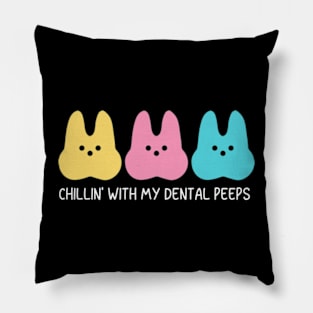 Dental Peeps | Dental Hygienist | Dental Staff | Dental Assistant Pillow