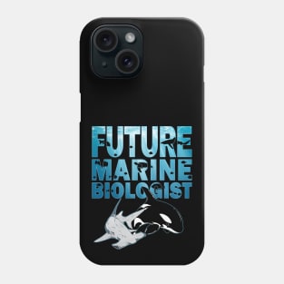 Hammerhead Shark and Orca Future Marine Biologist Phone Case