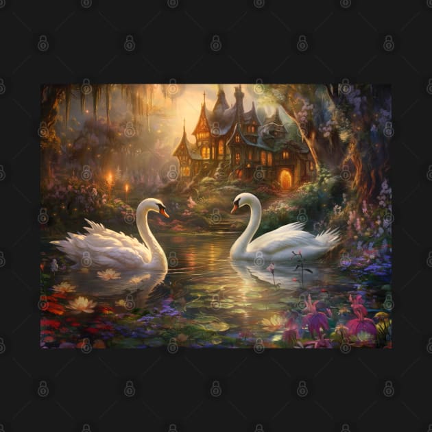 Swan Song by Phatpuppy Art