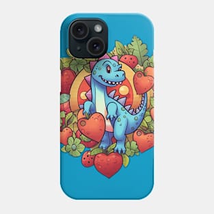 Strawberry Patch Dino Phone Case