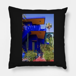 Morocco. Marrakech. The Majorelle Garden. Villa Majorelle. Pillow