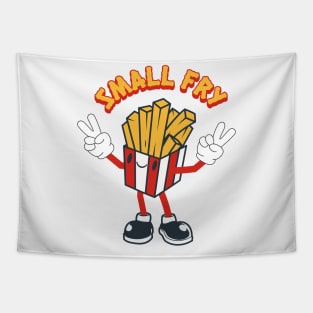 Small fry; child; children; baby; infant; chips; fries; french fry; funny; cute; character; cartoon; Tapestry