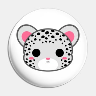 Cute Snow Leopard Pin