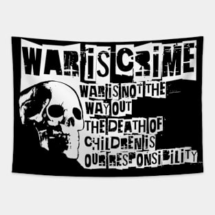 skull say not war Tapestry