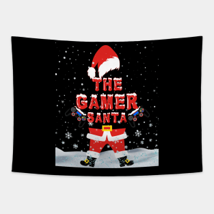 the gamer santa Tapestry