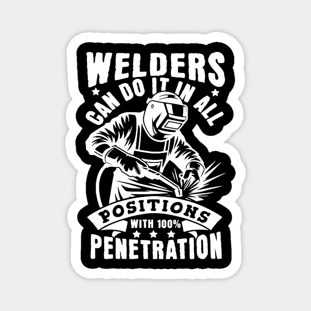 Welding Retro Vintage Funny Welder Quotes Magnet by Visual Vibes