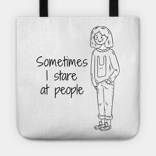 I stare at people Tote