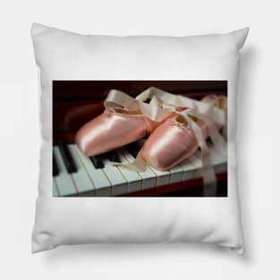 A Pair of Pink Ballet Slippers Pillow