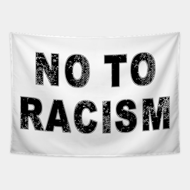 No To Racism Tapestry by Belle69