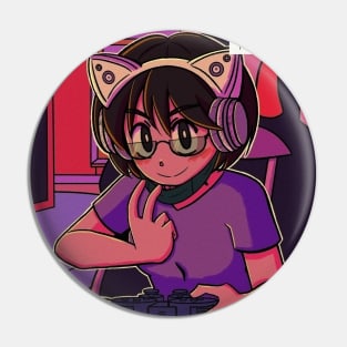 vaporwave anime aesthetic gamer girl retro Pin