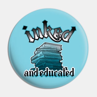 inked and educated aqua blue books Pin