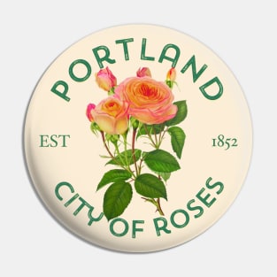 Portland City Of Roses for Garden Lovers Pin