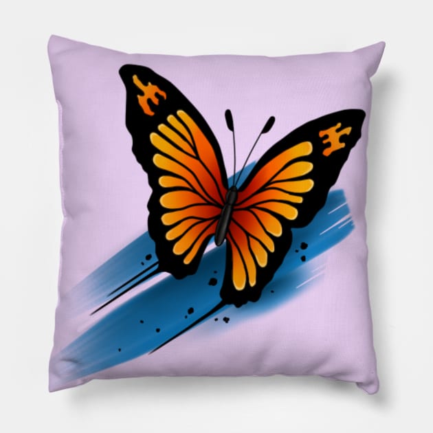 Abstract butterfly Pillow by Smurnov